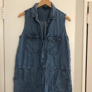 blue jean shorts jumpsuit Velvet Heart